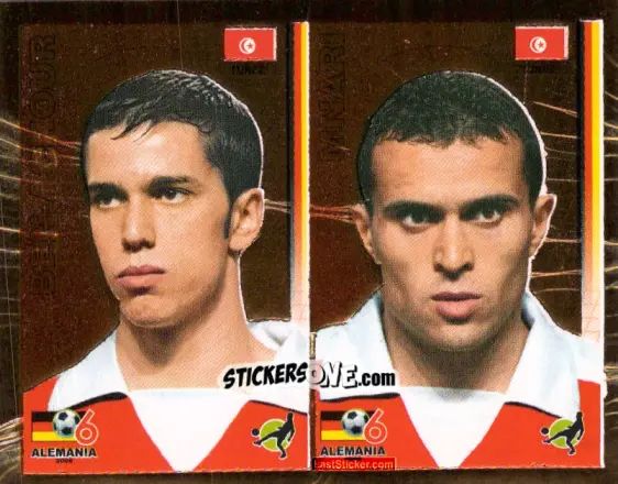 Sticker Selim Benachour / Jawhar Mnari - Mundial Alemania 2006 n. 428 - Navarrete