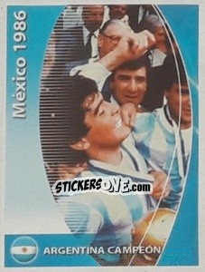 Sticker México 1986 - Argentina Campeón