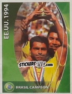 Sticker EE.UU. 1994 - Brasil Campeón