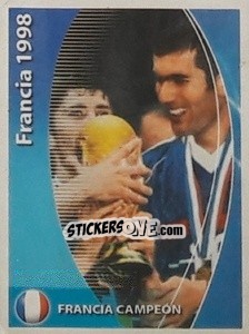 Sticker Francia 1998 - Francia Campeón