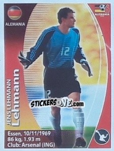 Sticker Jens Lehmann - Mundial Alemania 2006. Ediciòn Extraordinaria - Navarrete