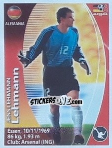 Sticker Jens Lehmann - Mundial Alemania 2006. Ediciòn Extraordinaria n. 9 - Navarrete