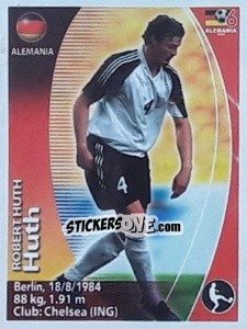 Sticker Robert Huth - Mundial Alemania 2006. Ediciòn Extraordinaria - Navarrete