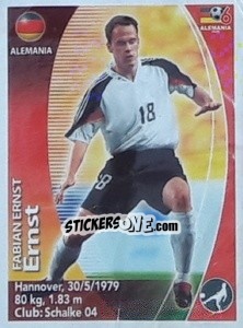 Sticker Fabian Ernst - Mundial Alemania 2006. Ediciòn Extraordinaria - Navarrete