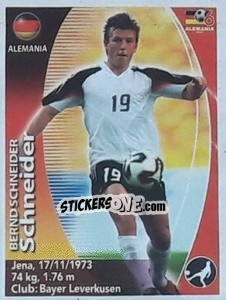 Sticker Bernd Schneider - Mundial Alemania 2006. Ediciòn Extraordinaria - Navarrete