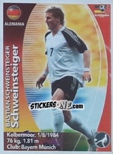 Sticker Bastian Schweinsteiger - Mundial Alemania 2006. Ediciòn Extraordinaria n. 17 - Navarrete