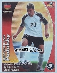 Sticker Lukas Podolski - Mundial Alemania 2006. Ediciòn Extraordinaria - Navarrete