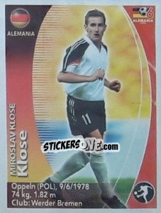 Sticker Miroslav Klose - Mundial Alemania 2006. Ediciòn Extraordinaria n. 22 - Navarrete