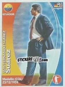 Sticker Luis Fernando Suárez - Mundial Alemania 2006. Ediciòn Extraordinaria n. 24 - Navarrete