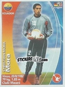 Sticker Cristian Mora - Mundial Alemania 2006. Ediciòn Extraordinaria - Navarrete