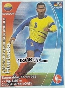 Sticker Iván Hurtado - Mundial Alemania 2006. Ediciòn Extraordinaria n. 27 - Navarrete