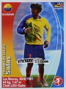 Figurina Franklin Salas - Mundial Alemania 2006. Ediciòn Extraordinaria n. 37 - Navarrete