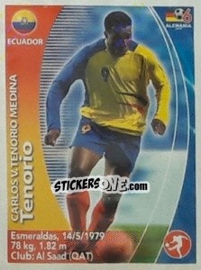 Sticker Carlos Tenorio - Mundial Alemania 2006. Ediciòn Extraordinaria - Navarrete
