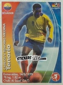 Cromo Carlos Tenorio - Mundial Alemania 2006. Ediciòn Extraordinaria - Navarrete