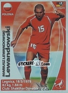 Cromo Mariusz Lewandowski - Mundial Alemania 2006. Ediciòn Extraordinaria - Navarrete