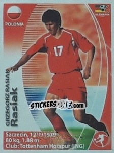 Sticker Grzegorz Rasiak - Mundial Alemania 2006. Ediciòn Extraordinaria n. 52 - Navarrete