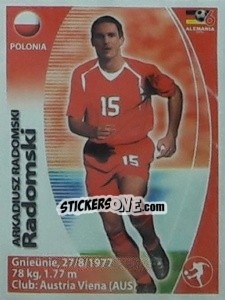 Sticker Arkadiusz Radomski - Mundial Alemania 2006. Ediciòn Extraordinaria - Navarrete