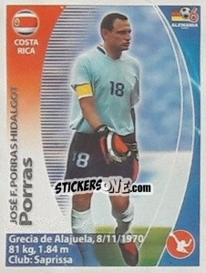 Sticker José Francisco Porras - Mundial Alemania 2006. Ediciòn Extraordinaria n. 57 - Navarrete
