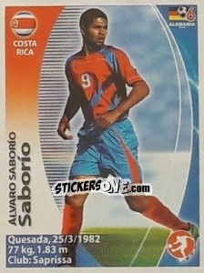 Sticker Alvaro Saborío - Mundial Alemania 2006. Ediciòn Extraordinaria n. 59 - Navarrete