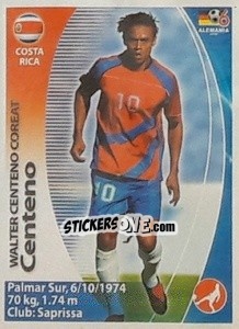 Sticker Wálter Centeno Corea - Mundial Alemania 2006. Ediciòn Extraordinaria - Navarrete