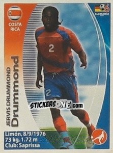 Sticker Jervis Drummond - Mundial Alemania 2006. Ediciòn Extraordinaria - Navarrete