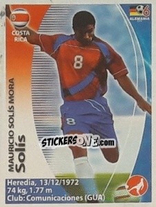Sticker Mauricio Solís - Mundial Alemania 2006. Ediciòn Extraordinaria n. 63 - Navarrete