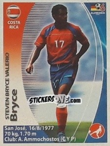 Sticker Steven Bryce - Mundial Alemania 2006. Ediciòn Extraordinaria - Navarrete