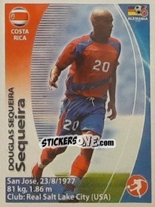 Cromo Douglas Sequeira - Mundial Alemania 2006. Ediciòn Extraordinaria - Navarrete