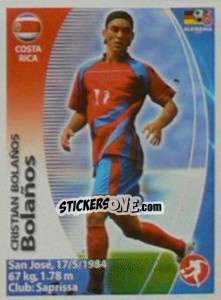 Cromo Christian Bolaños - Mundial Alemania 2006. Ediciòn Extraordinaria - Navarrete