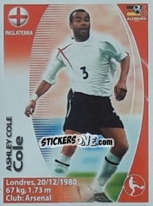 Sticker Ashley Cole - Mundial Alemania 2006. Ediciòn Extraordinaria - Navarrete