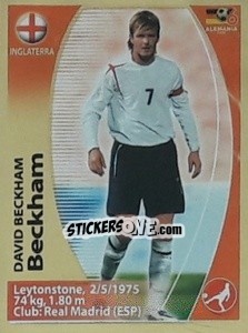 Sticker David Beckham - Mundial Alemania 2006. Ediciòn Extraordinaria n. 78 - Navarrete