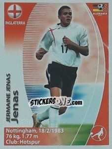 Sticker Jermaine Jenas - Mundial Alemania 2006. Ediciòn Extraordinaria - Navarrete