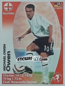 Sticker Michael Owen - Mundial Alemania 2006. Ediciòn Extraordinaria n. 82 - Navarrete