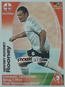 Sticker Wayne Rooney - Mundial Alemania 2006. Ediciòn Extraordinaria - Navarrete
