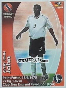 Sticker Avery John - Mundial Alemania 2006. Ediciòn Extraordinaria - Navarrete