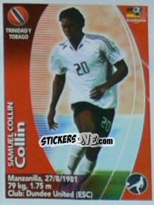 Cromo Samuel Collin - Mundial Alemania 2006. Ediciòn Extraordinaria - Navarrete