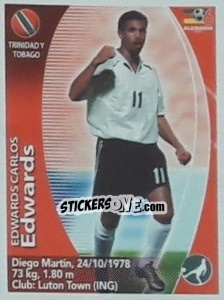 Sticker Carlos Edwards - Mundial Alemania 2006. Ediciòn Extraordinaria - Navarrete