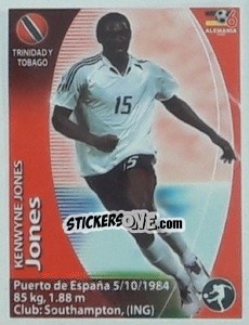 Sticker Kenwyne Jones - Mundial Alemania 2006. Ediciòn Extraordinaria - Navarrete