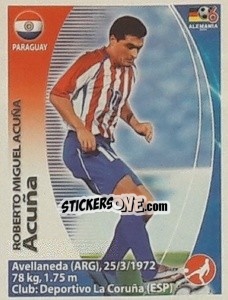 Sticker Roberto Miguel Acuña