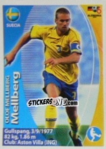 Sticker Olof Mellberg - Mundial Alemania 2006. Ediciòn Extraordinaria n. 123 - Navarrete