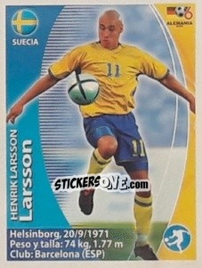 Figurina Henrik Larsson - Mundial Alemania 2006. Ediciòn Extraordinaria - Navarrete