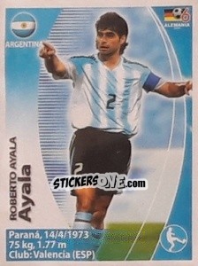 Sticker Roberto Ayala