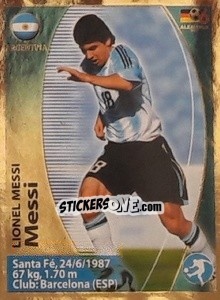 Sticker Lionel Messi - Mundial Alemania 2006. Ediciòn Extraordinaria n. 149 - Navarrete