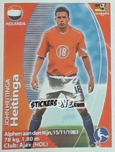 Cromo John Heitinga - Mundial Alemania 2006. Ediciòn Extraordinaria - Navarrete