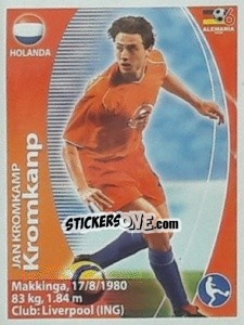 Sticker Jan Kromkamp - Mundial Alemania 2006. Ediciòn Extraordinaria - Navarrete