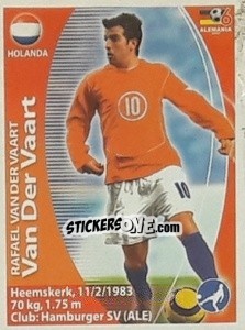 Sticker Rafael van der Vaart - Mundial Alemania 2006. Ediciòn Extraordinaria - Navarrete