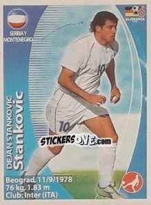 Sticker Dejan Stankovic - Mundial Alemania 2006. Ediciòn Extraordinaria - Navarrete