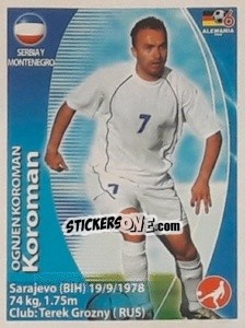 Sticker Ognjen Koroman - Mundial Alemania 2006. Ediciòn Extraordinaria - Navarrete