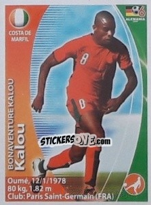 Sticker Bonaventure Kalou - Mundial Alemania 2006. Ediciòn Extraordinaria - Navarrete