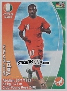 Sticker Gilles Yapi Yapo - Mundial Alemania 2006. Ediciòn Extraordinaria - Navarrete